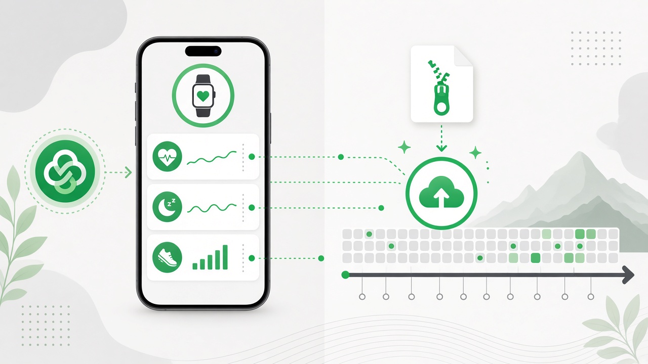 Wearables need two pipes: live sync and export import